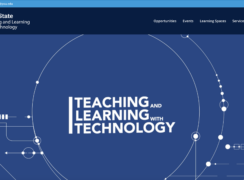 Teaching and Learning with Technology Homepage with Video Banner